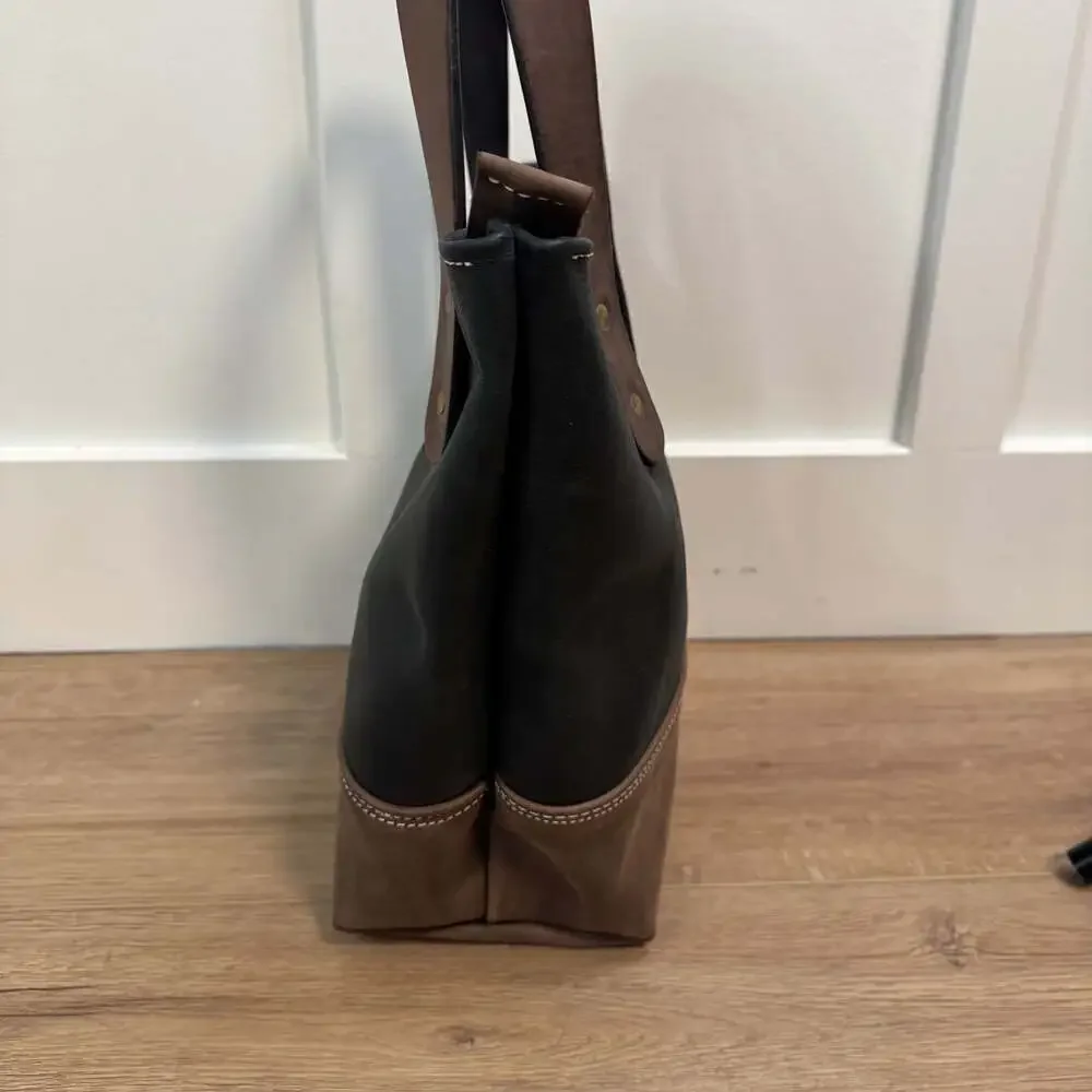 Gorgeous Handmade Leather Tote Shoulder Bag, one of a kind. - Picture 5 of 10